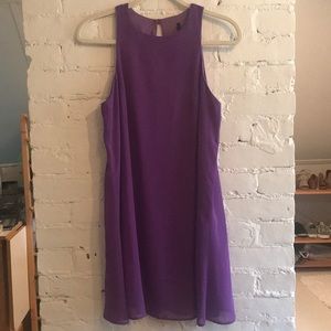 Lulu’s Purple Shift Keyhole Dress